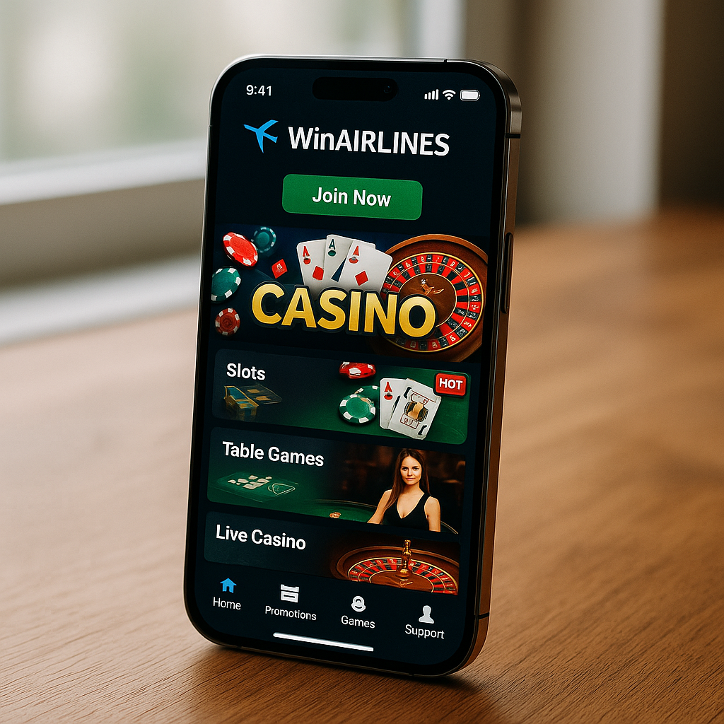 WinAirlines Casino - Mobile Responsive Gaming Experience
